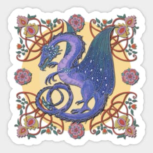 Celtic Medieval Celestial Sky Dragon Sticker